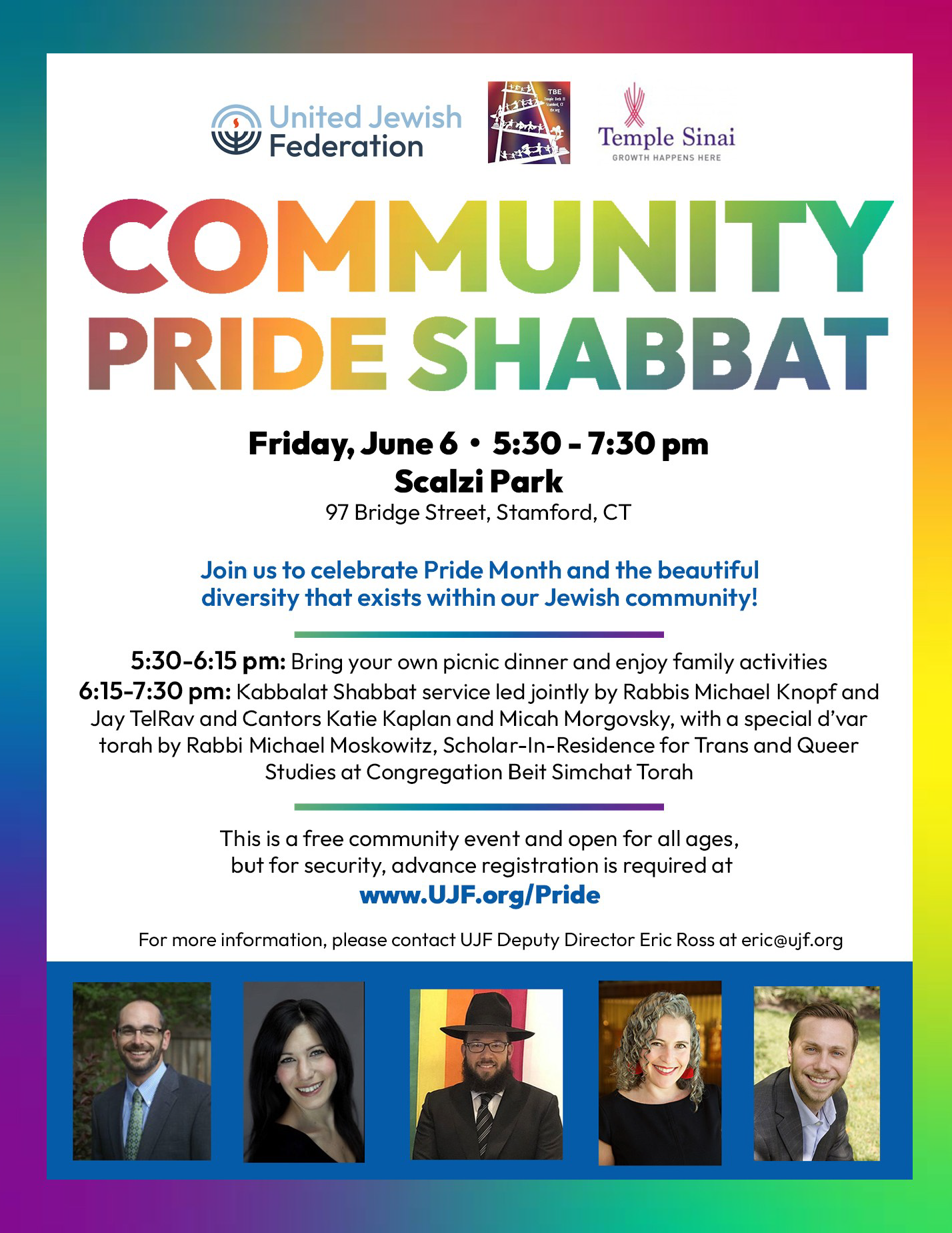 Community Pride Shabbat Picnic and Services @ Scalzi Park