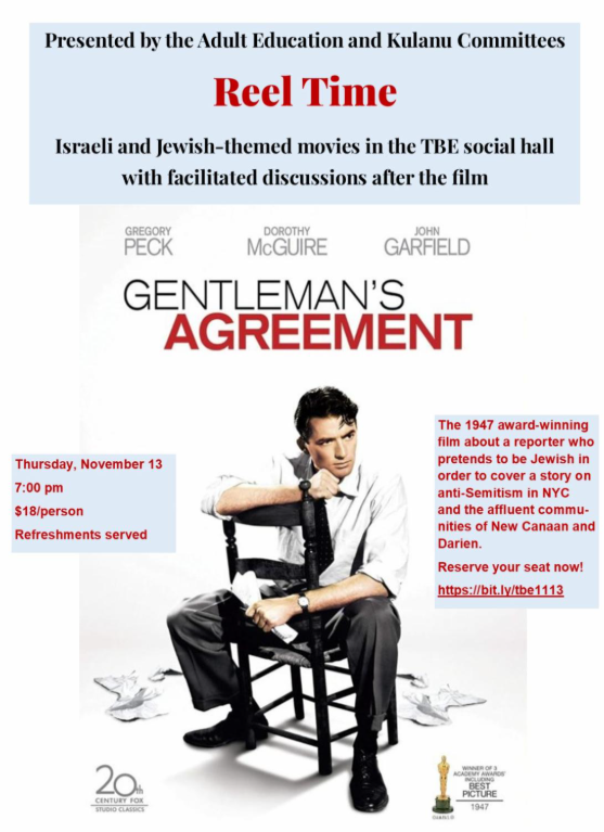 Movie Night: Reel Time @ Temple Beth El