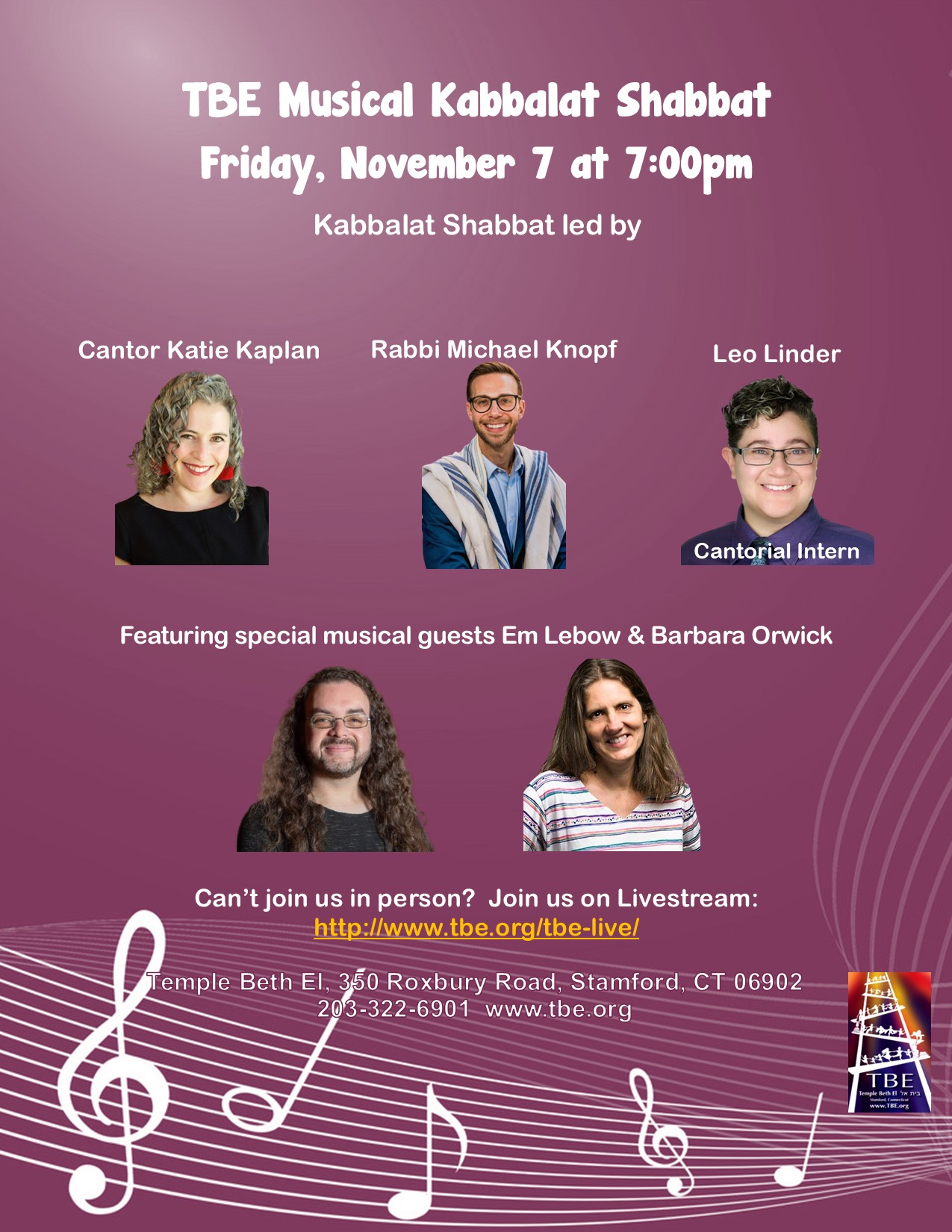 Kabbalat Shabbat & Guest Speaker: Being A Child During Wartime @ Temple Beth El