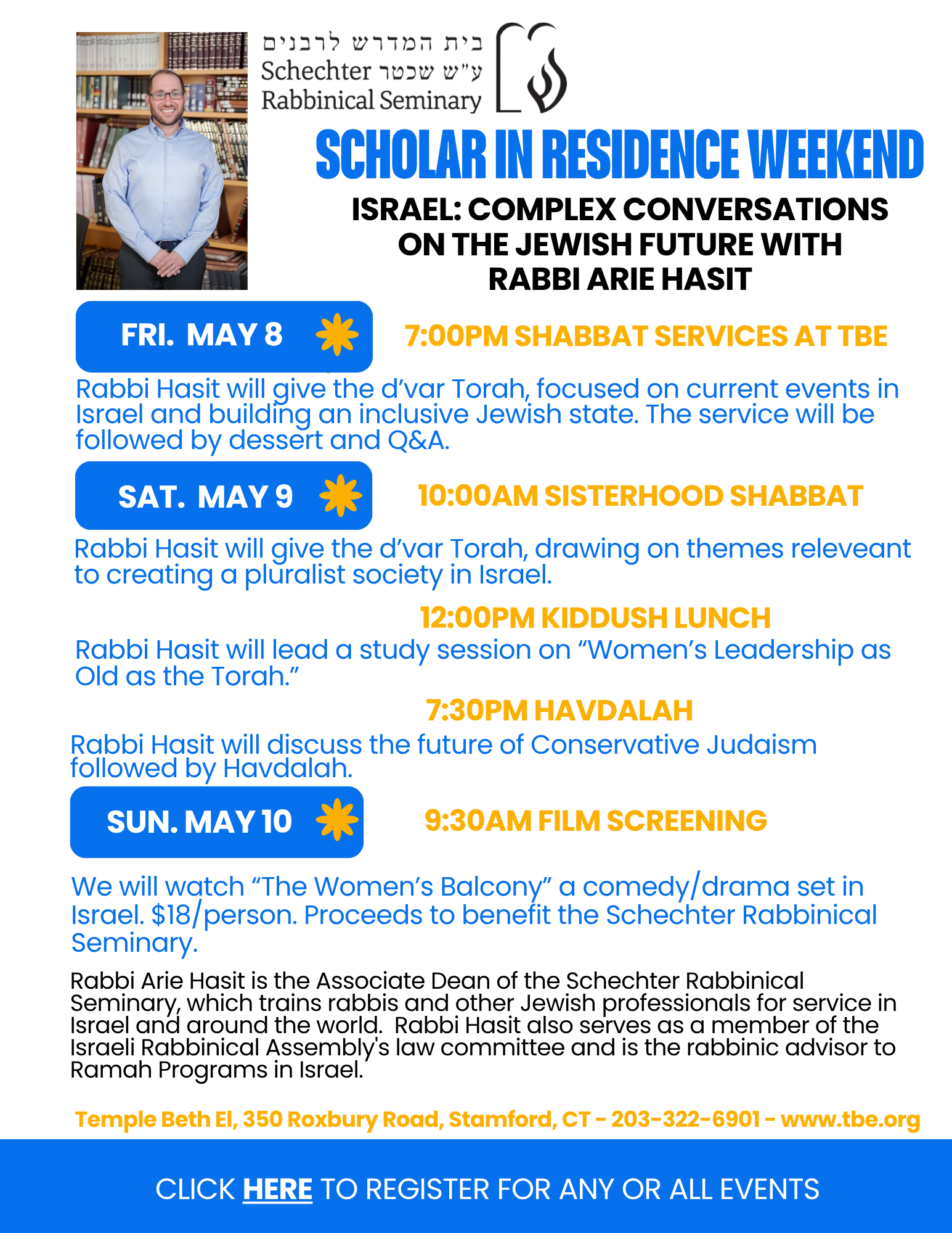 Scholar-in-Residence Weekend