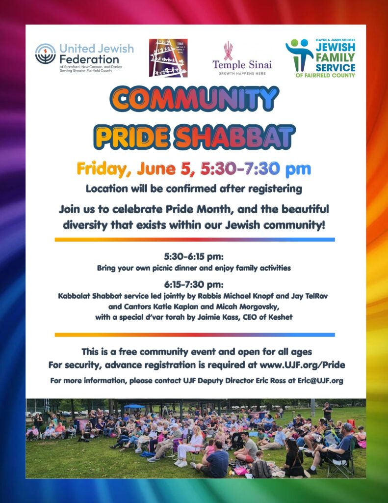 Community Pride Shabbat @ Disclosed after registering